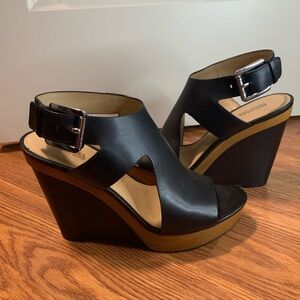 Michael Kors Black Wedges
